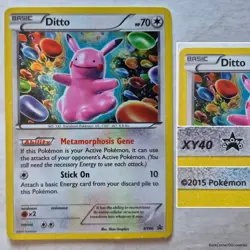 2015 DITTO XY40 Pokemon TCG Black Star Promo HP 70 Holographic Foil Trading Card - Image 1