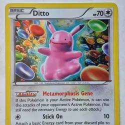 2015 DITTO XY40 Pokemon TCG Black Star Promo HP 70 Holographic Foil Trading Card - Image 2