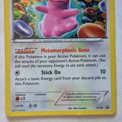 2015 DITTO XY40 Pokemon TCG Black Star Promo HP 70 Holographic Foil Trading Card - Image 3