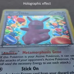 2015 DITTO XY40 Pokemon TCG Black Star Promo HP 70 Holographic Foil Trading Card - Image 4