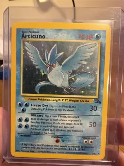 Pokemon TCG Articuno Fossil Holo Unlimited Rare Card 2/62 LP Condition - Image 1