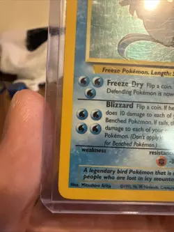 Pokemon TCG Articuno Fossil Holo Unlimited Rare Card 2/62 LP Condition - Image 5