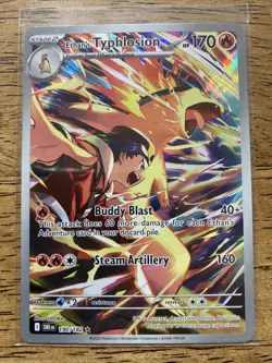 Pokemon TCG Ethan's Typhlosion Destined Rivals Illustration Rare Card 190/182 - Image 1