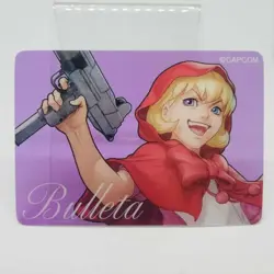 Baretta B.B. Hood Vampire Savior Clear Plastic Card Capcom Arcade Game 2024 - Image 1