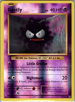 Gastly 47/108 Reverse Holo XY - Evolutions - Pokemon Card - NM - Image 1