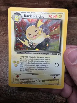 Pokemon Dark Raichu Holo TCG Card 83/82 Secret Rare 2000 - Image 3
