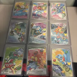 Pokemon 2026 First Partner Illustration Collection Series 1 Promos Set 9 Cards - Image 1