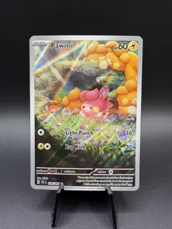 Pokemon TCG Pawmi Illustration Rare Card 226/091 SV Paldean Fates - Image 1