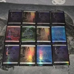 MTG Spider-Man • Full Art Foil Lands Only Mix Lot ◇ 12 - Image 1