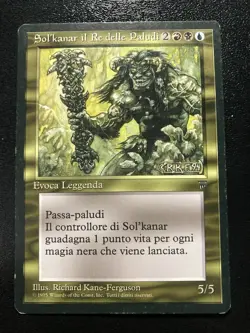 MTG Sol'Kanar the Swamp King Legends Italian MP - Image 1