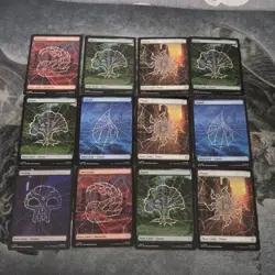 MTG Spider-Man • Full Art Lands Mix Lot ◇ 12 - Image 1