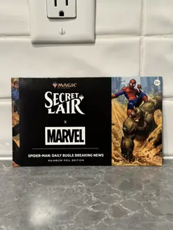 MTG Secret Lair x Marvel's Spider-Man: Daily Bugle Breaking News Rainbow Foil - Image 1