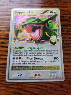 Rayquaza C Lv.X DP47 Black Star Promo Diamond & Pearl Holo Rare Pokemon Card PL - Image 1