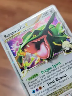 Rayquaza C Lv.X DP47 Black Star Promo Diamond & Pearl Holo Rare Pokemon Card PL - Image 2