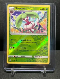 Steenee 19/149 Reverse Holo Pokemon 2017 Sun & Moon LP - Image 1