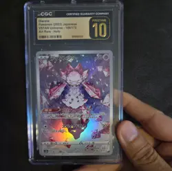 CGC 10 Pristine Diancie 186/172 AR Art Rare VSTAR Universe s12a Pokemon Card - Image 1