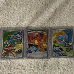 Pokemon First Partner Illustration Collection MEP Bulbasaur Charmander Squirtle - Image 1