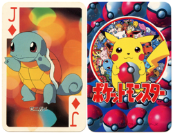 1998 Vintage Squirtle Jack of Diamonds Pokemon Televi-kun Poker Playing Card - Image 1