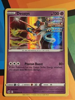 NM - Pokemon Deoxys 120/264 Fusion Strike Holo Rare NM x1 - Image 1