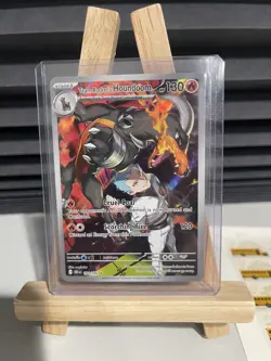 Pokemon Team Rocket's Houndoom Sv10 Destined Rivals 191/182 Illustration Rare NM - Image 1