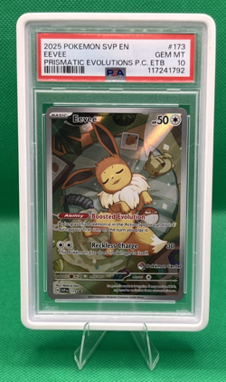 Pokemon TCG Eevee Pokemon Center Prismatic ETB #173 SVP PSA 10 GEM MINT 💎 - Image 1