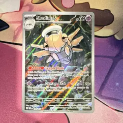Pokemon Shedinja 144/132 Me01: Mega Evolution Illustration Rare Full Art Holo - Image 1