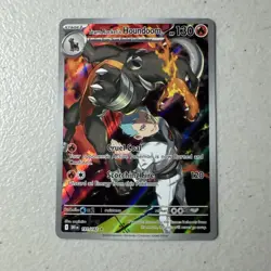 Pokemon Team Rocket's Houndoom Sv10 Destined Rivals 191/182 Illustration Rare NM - Image 1