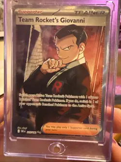 Pokemon TCG Team Rockets Giovanni 225/182 Full Art Trainer Destined Rivals - Image 1
