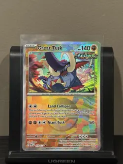 Pokemon Prismatic Evolutions Great Tusk 055/131 (Pokeball Pattern) Holo NM - Image 1