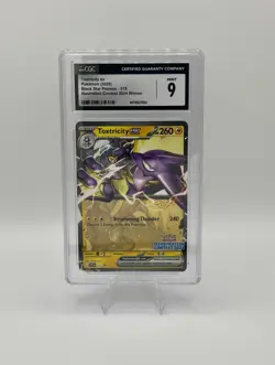 Toxtricity EX Illustration Contest 2024 215 Black Star Promo Pokemon TCG CGC 9 - Image 1