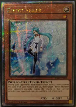 YuGiOh Effect Veiler Quarter Century Secret Rare 1st Edition RA01-EN003 - Image 1