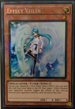 YuGiOh Effect Veiler Collector's Rare 1st Edition RA01-EN003 - Image 1