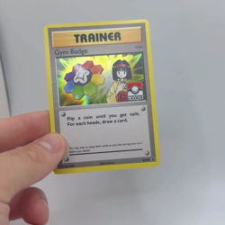 Pokemon Erika Gym Badge XY206 Black Star Promo Holo Trainer Card 2016 LP - Image 2