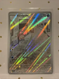Pokemon TCG Slowpoke Scarlet & Violet Holo Illustration Card 204/198 - Image 1