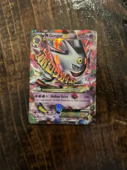 Pokemon XY166 Mega Gengar EX Promo Ultra Rare Card Near Mint Condition 🔥 - Image 1