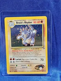 Brock's Rhydon 2/132 Gym Heroes Holo Rare - Pokemon Card TCG LP - Image 1