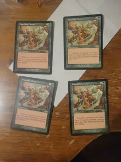 4x Saproling Cluster Nemesis Rare MTG Magic The Gathering Card Vintage Token - Image 1