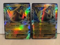 Pikachu EX XY174 Black Star Promo Holo 2016 Pokemon TCG Card - 2 Cards Included - Image 1