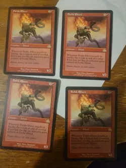 4x Fickle Efreet Prophecy Rare MTG Magic The Gathering Card Vintage Playset Red - Image 1