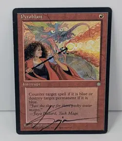 Pyroblast - Magic: The Gathering MTG - Ice Age - Signed By Kaja Foglio! - Image 2