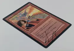 Pyroblast - Magic: The Gathering MTG - Ice Age - Signed By Kaja Foglio! - Image 5