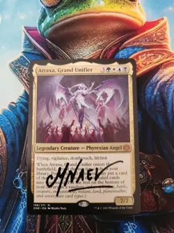 MTG Atraxa, Grand Unifier - Phyrexia: All Will Be One Regular - Signed By Artist - Image 1