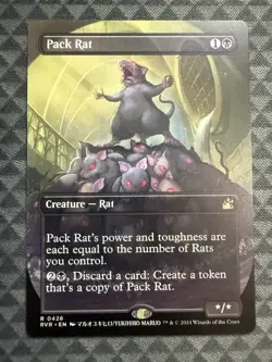 MTG Pack Rat #0426 Anime Borderless Rare Ravnica Remastered (RVR) - Image 2