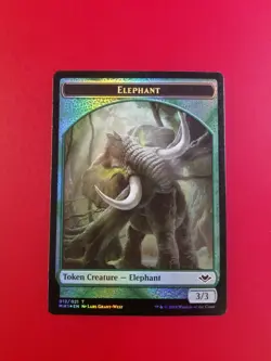 1x Elephant | FOIL TOKEN 012/021 | Modern Horizons | MTG Magic Cards - Image 3