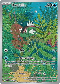 1x Basculin - 108/086 - Illustration Rare NM-Mint Pokemon SV10.5b - White Flare - Image 1