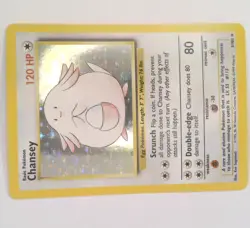 Pokemon Chansey Base Set 3/102 Holo Rare Unlimited EN - Image 1