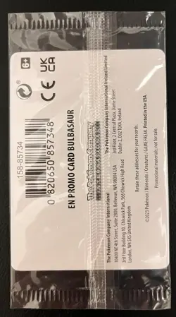 Bulbasaur 001/165 - Pokemon MEW-EN 151 - Best Buy Stamped Promo SEALED - Image 2