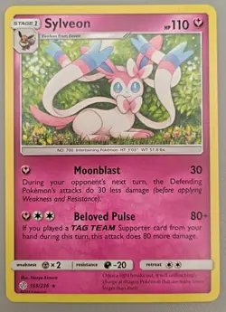 Sylveon 155/236 Cosmic Eclipse Pokemon TCG Rare - NM - Image 1