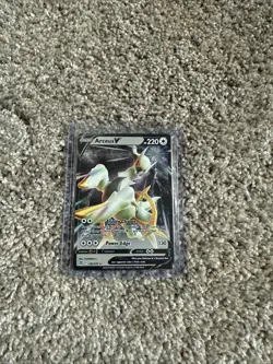 Arceus V 122/172 Sword & Shield Ultra Rare Full Art Holo Pokemon TCG (Metal) - Image 1