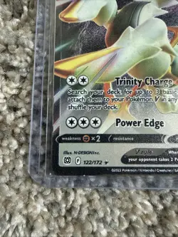 Arceus V 122/172 Sword & Shield Ultra Rare Full Art Holo Pokemon TCG (Metal) - Image 2